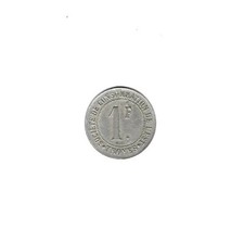 RARE MONNAIE DE NECESSITE DE 1 F DE LA SOCIETE DE CONSOMMATION DE L'EST TROYES