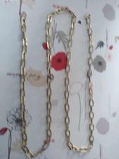 ancienne chaine de lustre longueur 150 cm doré