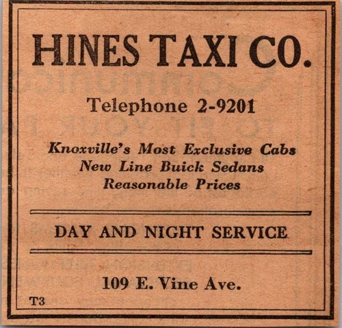 Hines taxi day night - co,