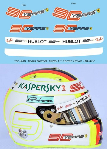 Decals for vettel helmet - 1/2,