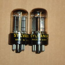 6SN7GTB Sylvania Pair 