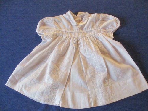 Robe baptême 11 blanc - baptême,