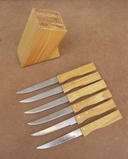 6 couteaux à steak acier inox