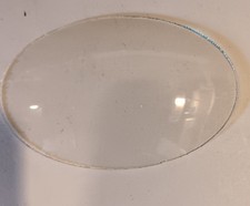 verre minéral  ovale bombé 72 x 54 pour réveil pendule