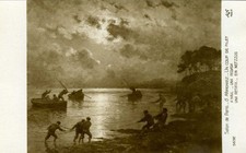 CPA 59 SALON DE PARIS Peintre Georges MARONIEZ né à DOUAI 1865 Un Coup de Filet