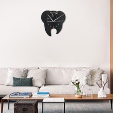 Horloge murale miroir à dents