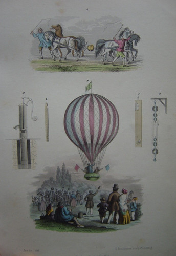 Gravure montgolfiere - gravure,