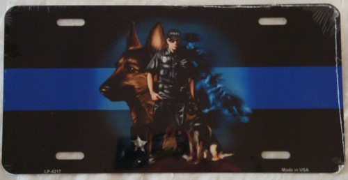 Plaque auto usa police - , k9