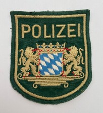 Tissu Police Bavaroise. Allemagne. Polizei (L183)