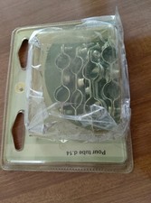 5X COLLIER DOUBLE DE FIXATION DE TUYAUX DE PLOMBERIE 14 EN METAL