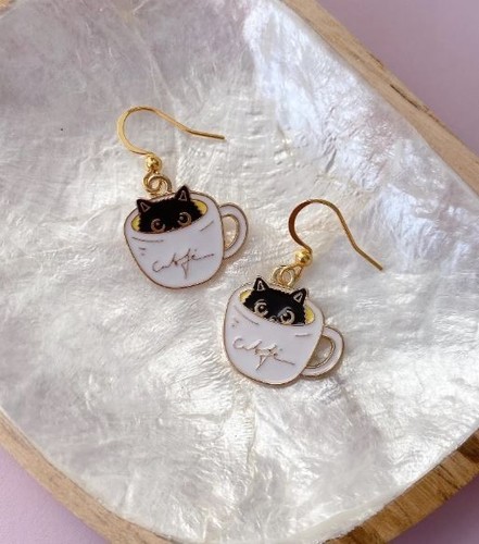 Boucles oreilles chat - boucles, d’oreilles