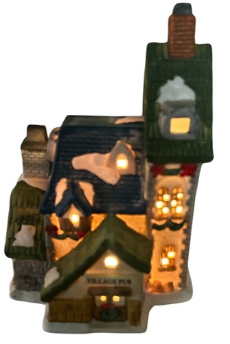 Rare christmas village pub - rare,