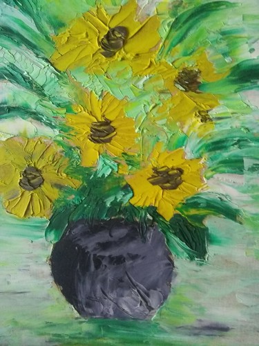 Tableau huile couteau - huile, au