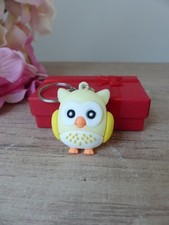 Porte Clés Hibou Chouette Jaune - Cadeau Fête - Bijoux des Lys