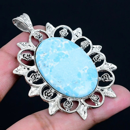 Larimar 925 silver plated - silver,