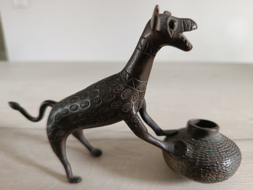Encrier ancien bronze - encrier,