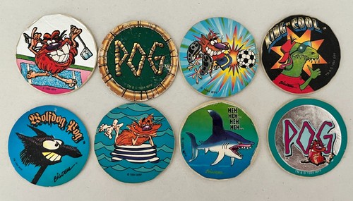 Lot pogs animage 1994 pogman - lot,
