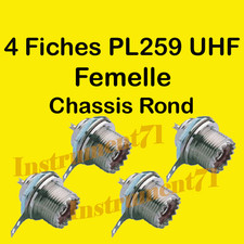 4 Fiches UHF Chassis Femelle