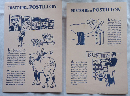 Buvard vins postillon - buvard,