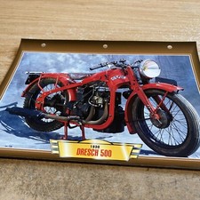 Dresch 500 1930 fiche carte moto passion collection Atlas