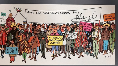 Moulinsart carte voeux - moulinsart,