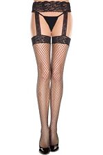 Collant Sexy En Dentelle Noire Avec Jarretelles Lingerie P7996