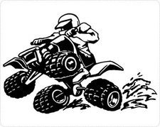 Autocollant sticker quad cross