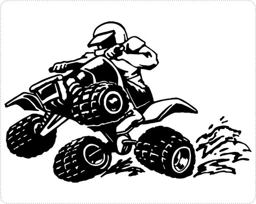 Autocollant sticker quad cross
