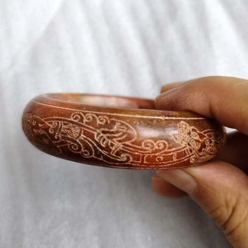 60mm old chinese - jade, carving