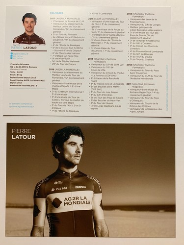 Carte photo cyclisme ag2r la - photo,