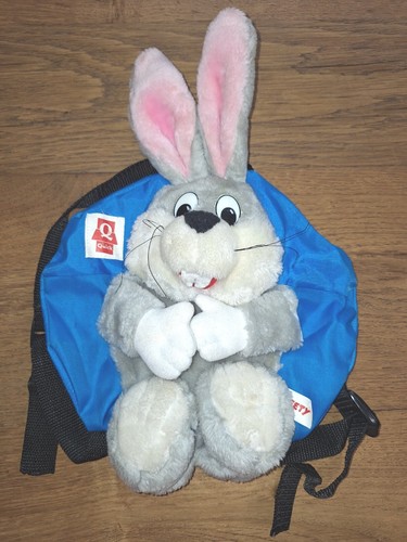 Sac dos peluche lapin quick - sac,