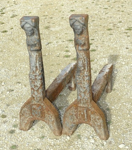 Paire chenets haute epoque - *paire,