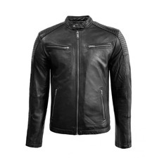Veste cuir véritable - cuir,