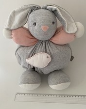 5950?28cm Doudou Peluche Boule Patapouf Lapin KALOO Oiseau Gris Rose 2012