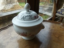 Porcelaine Petite soupière poubelle à apéritif Décor floral Paris 2