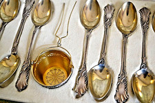 service à thé argent vermeil