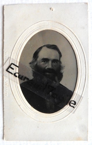 Ferrotype photo patented - photo, 1863