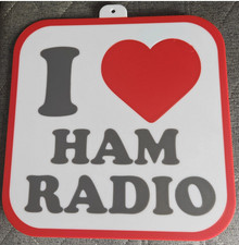Plaque 3D I LOVE HAM RADIO