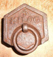 POIDS  HEXAGONAL 5 KGS POUR BALANCE