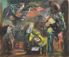 Huile Sur Isorel Signée Nilsson (Nils?). 38 x 45 cm