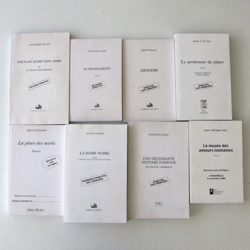 Lot livres épreuves non - lot, 8