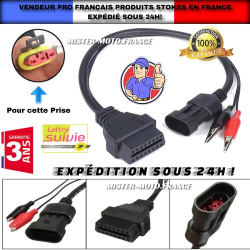 Câble obd2 moto - obd2, adaptateur