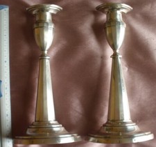 2 bougeoirs argent massif (