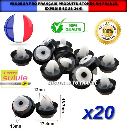X20 clips fixation - fixation, garniture