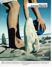 PUBLICITE ADVERTISING 064  2000  SUPERGA  baskets chaussures détente