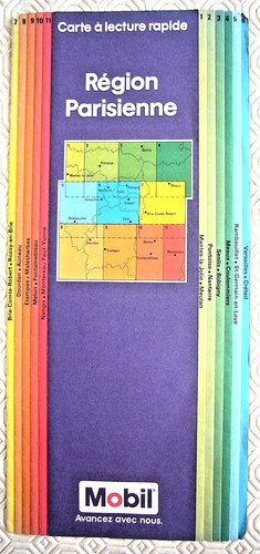 Carte routière vintage - carte,