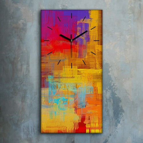 Horloge décorative sur - , toile