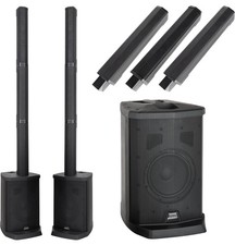 Enceinte Line Array Piliers Batterie PA Systeme de Colonne Activ Bluetooth 200W