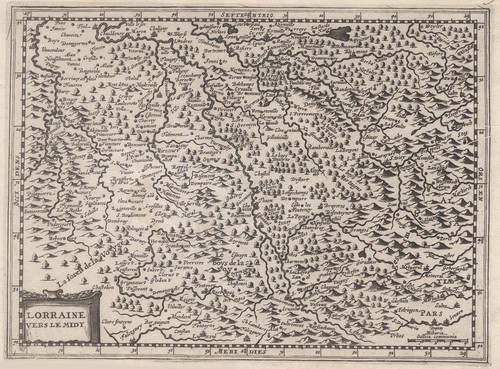 Lothringen carte ancienne - lothringen, en
