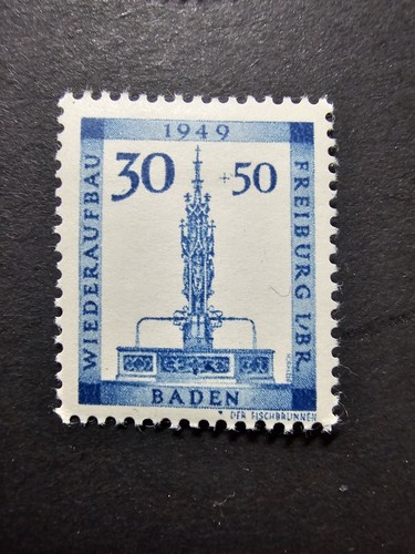 Timbre france baden occupation - timbre,